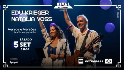 Edu Krieger e Natalia Voss em Versos e Versões