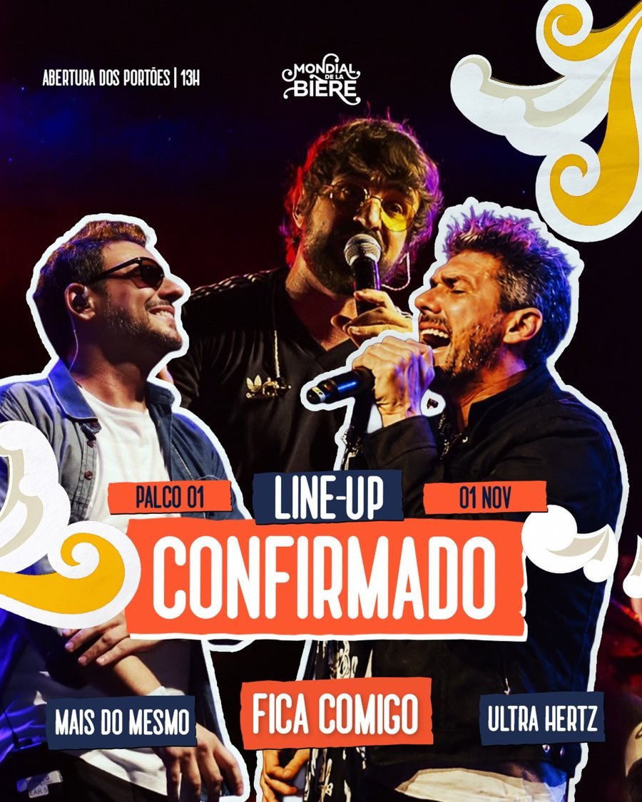 Shows de 1º de novembro no Mondial de la Bière