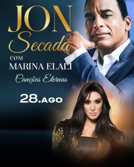 Jon Secada com Marina Elali