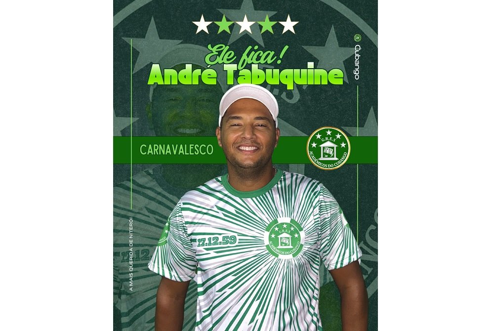André Tabuquine é renovado como carnavalesco do Cubango para 2027