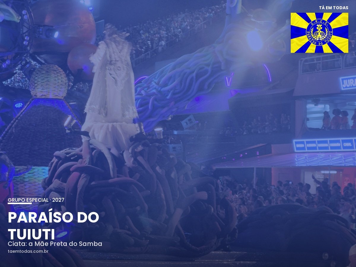 Tuiuti aposta em samba potente sobre Tia Ciata para 2027