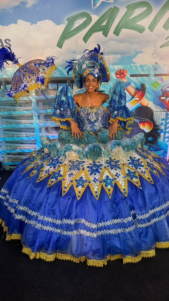 Musa da União da Ilha, Nathalia Brito se emociona na estreia em Parintins
