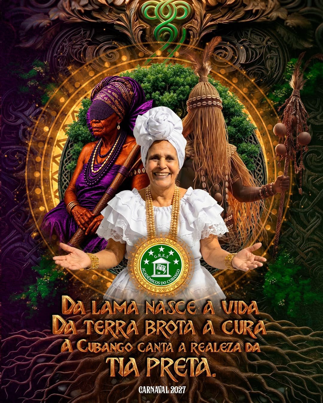 Tia Preta é o enredo do Acadêmicos do Cubango para o Carnaval 2027
