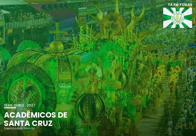 Santa Cruz leva Daomé para a Sapucaí em 2027